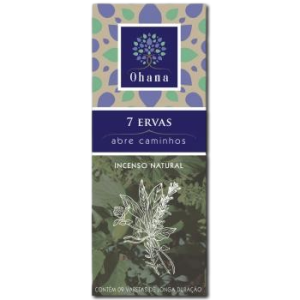 Ohana Incenso Natural - 7 ERVAS